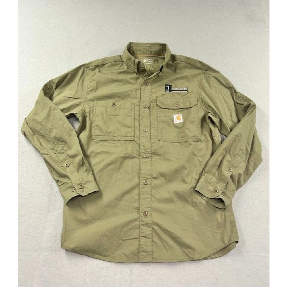Carhartt Force Ridgefield Vented Long Sleeve Relaxed Fit Shirt Men's Medium